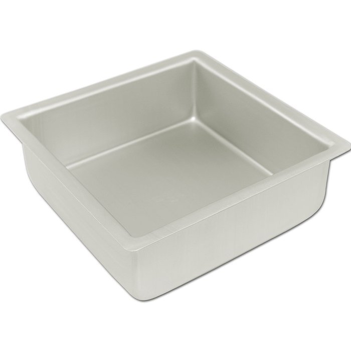 Fat Daddio's Anodized Aluminum Square Cake Pan, 12 Inches by 12 Inches by 2 Inches N6