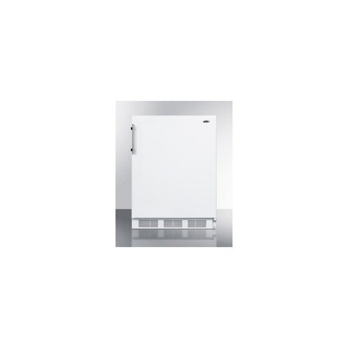 Summit CT661ADA 24" Freestanding Refrigerator-Freezer with Cycle Defrost Deluxe Interior Adjustable Glass Shelves...