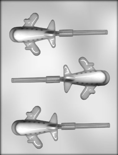 CK Products 3-Inch Airplane Sucker Chocolate Mold