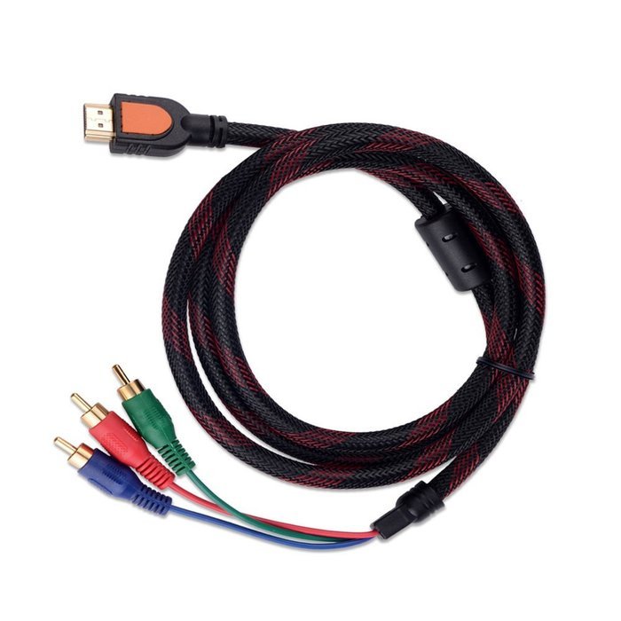 Caxico 3M 10Ft 19 Pin HDMI Type A Male to 3 RCA Male Plug Audio Video cable N2