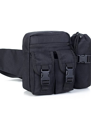 SB@Sports Outdoor Pocket 1000D Nylon Waist Pack Multi Functional Water Bottle Travel Bag Tactical Gear , gray N4