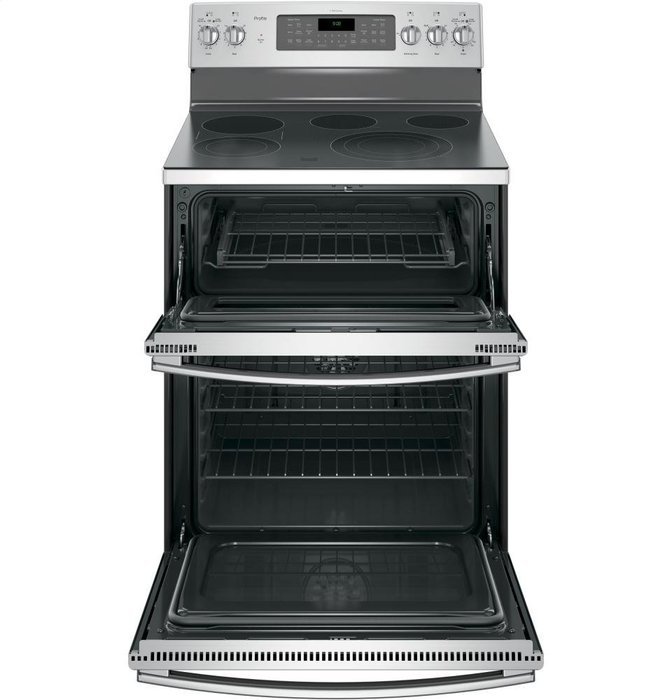 GE PB980SJSS Profile 30" Stainless Steel Electric Smoothtop Double Oven Range - Convection