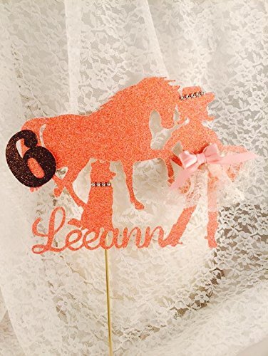 Cowgirl Horse Dog Cake Topper N4