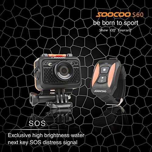 New SOOCOO S60 WiFi Sport Outdoor Action Camera Full Waterproof 1080P by Bcn N7