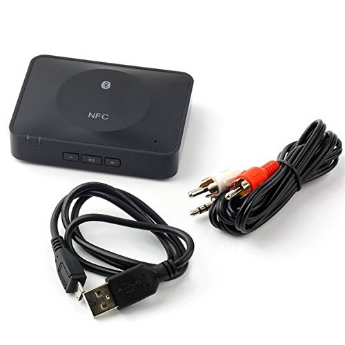 CY NFC Desktop HiFi Wireless Bluetooth Music Receiver for Streaming Phone Tablet Laptop with 3.5mm Audio Ounput N2