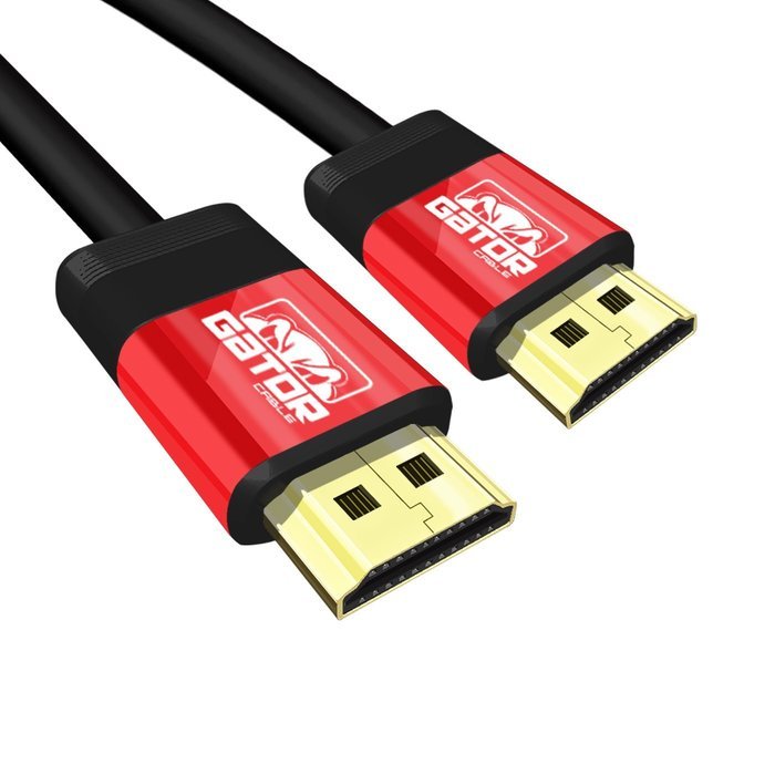 Gator Cable 75 feet Red HDMI Cable with rugged and durable aluminum metal housing High Speed V1.4 Ethernet 3D... N4