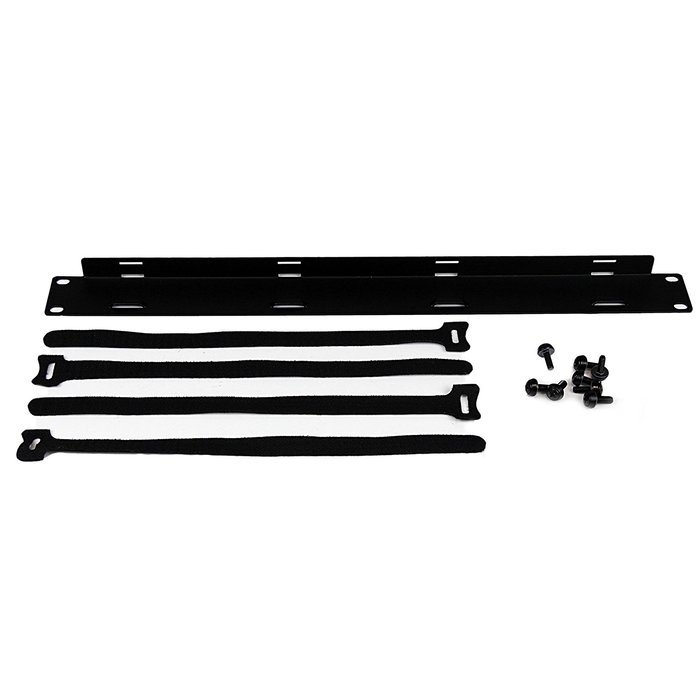 StarTech.com 2U Horizontal Finger Duct Rack Cable Management Panel with Cover CMDUCT2U Black N17