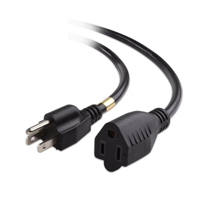 Cable Matters 2-Pack 2-Slot Power Cord 15 Feet (NEMA 1-15P to IEC C7) N3