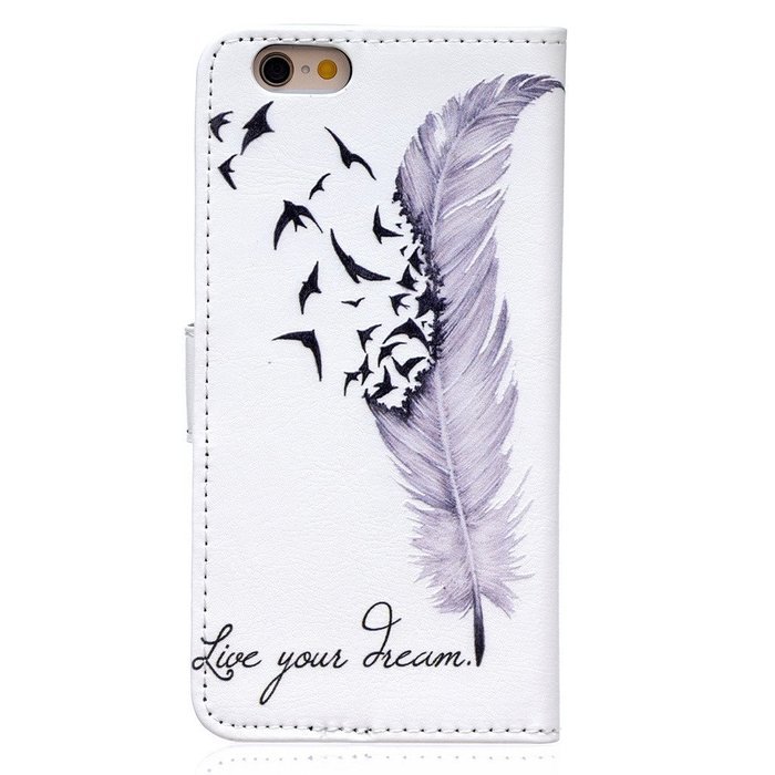 UNEXTATI iPhone 6 / iPhone 6s Case, Premium Wallet Case with Black Cover, Card Slot, Kickstand Function, Magnetic... N29