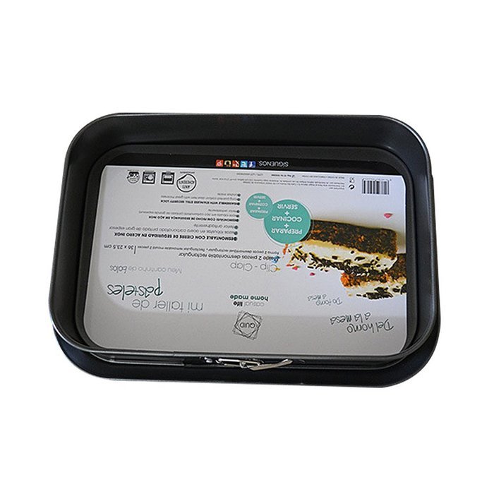 Gabkey 7 inch circular Springform interlocking and leak-proof seal carbon Cake Pan N12