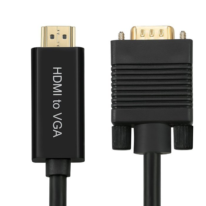 FORSPARK Premium HDMI to VGA 6ft (2M) Converter Cable with chip N3