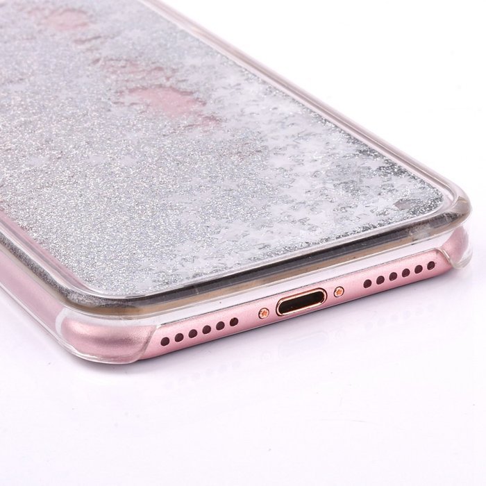 iPhone 7 Case, PHEZEN Christmas Tree Santa Claus Design Cool Quicksand Moving Stars Bling Glitter Floating Dynamic... N39