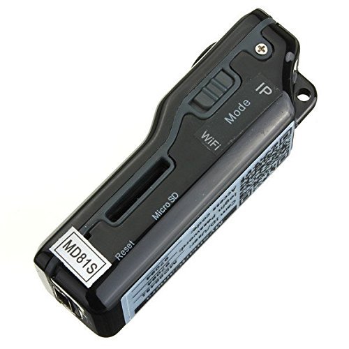 Mini WiFi Web Camera Wireless IP MD81S Removable Card Black N3