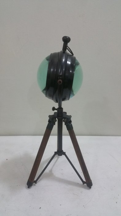 NAUTICAL MARITIME ~ BLACK FINISH CLOCK WITH TRIPOD DESKTOP ~ TABLE CLOCK DECOR