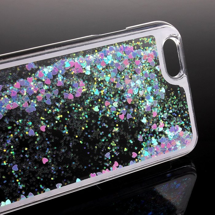 iPhone 7 Case, PHEZEN Christmas Tree Santa Claus Design Cool Quicksand Moving Stars Bling Glitter Floating Dynamic... N47