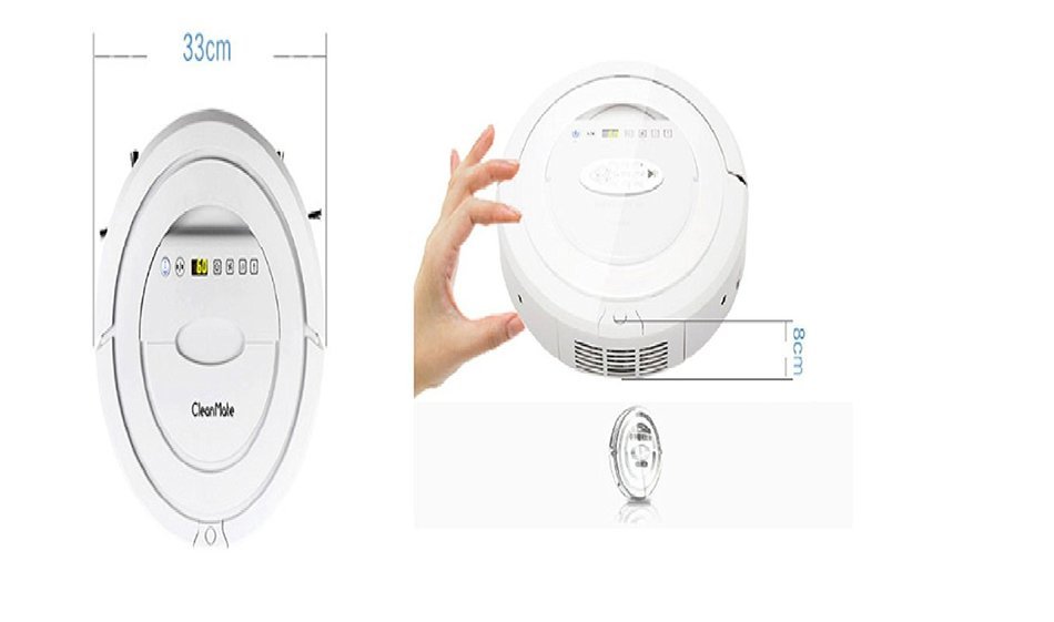 Revesun Q5 White 2016 New Hot Intelligent Robotic Vacuum Cleaner Self Charging Wet Mop Floor Cleaning Robot Auto... N7