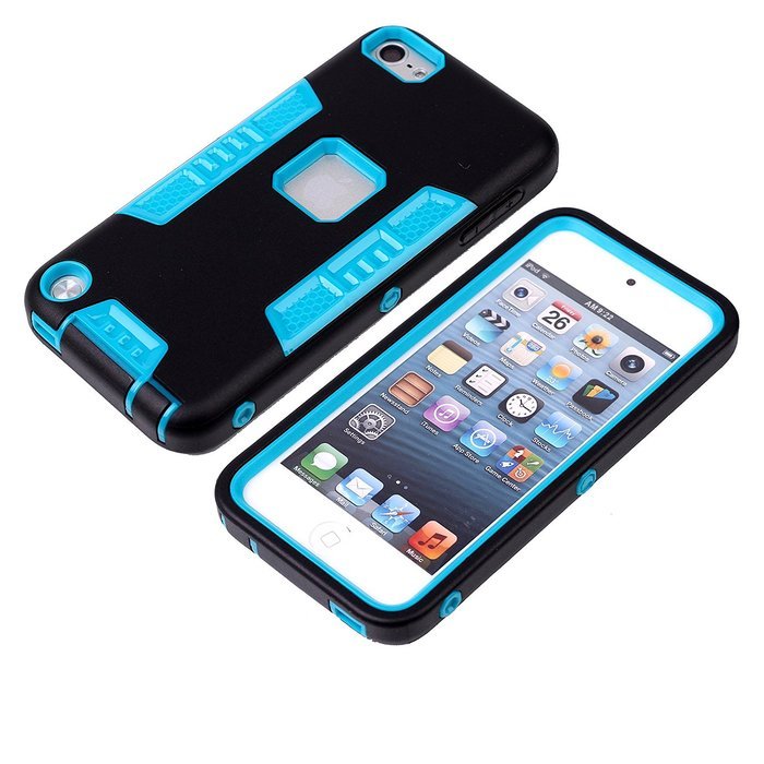 iTouch 5,iPod Touch 6 Case,XRPow 3in1 Heavy Duty Protection Hybrid High Impact Armor Case... N7