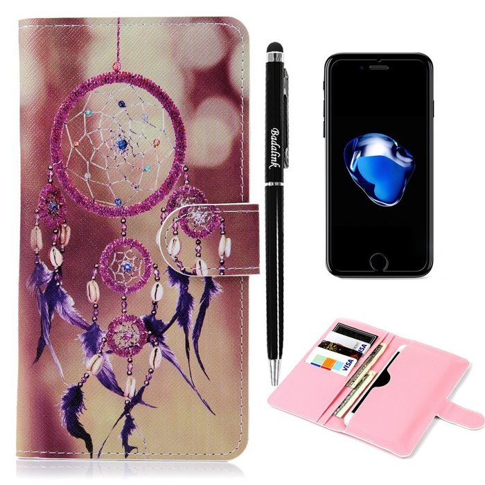 iPhone 7 Case,iPhone 6S Case,iPhone 6 Case (4.7") - Flip Folio Wallet Stand Case Insert Plug-in Design PU Leather... N9