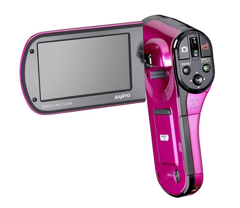 Sanyo Sanyo Vpc-Cg20Exp-B Xacti Cg20 Full Hd Dual Camcorder With 10M Photos And Hdmi - Pink