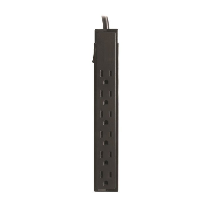 Inland 6-Outlet SurgeGuard Basic Outlet, Black