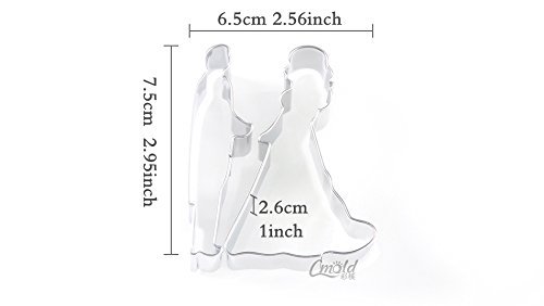 Anyana Wedding Bride Groom Biscuit Sugarpaste Mould Cookie Cutters Cake Decorating Tool