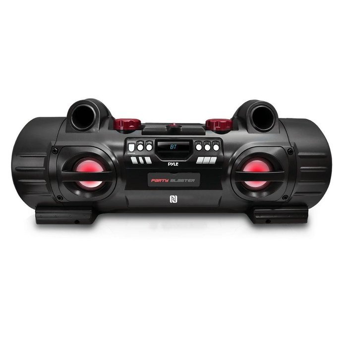 Pyle PBMSPG80 Party Blaster Boom Box, Bluetooth & NFC Wireless Streaming for Universal Devices N6