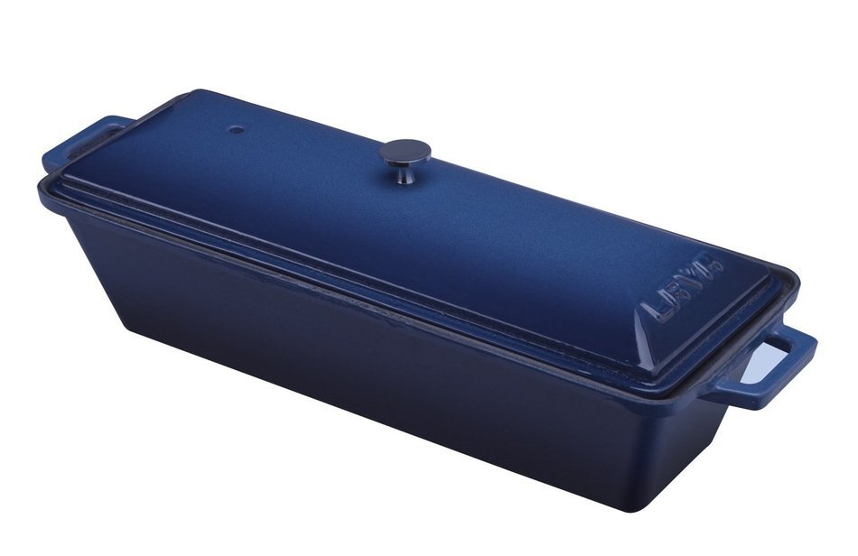 Lava Signature Enameled Cast-Iron Bread/Terrine Pot - 3 x 10 inch, Blue Opal N8