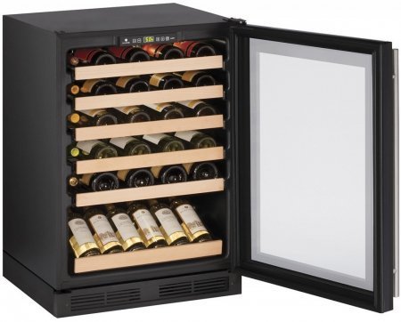U-Line U1224WCB00B 24" 1000 Series Built-In Wine Cooler with 48 Bottle Capacity, in Stainless Steel