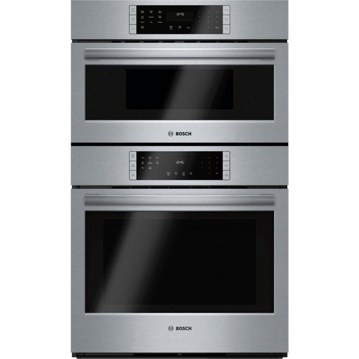 Bosch HBL8751UC 800 30" Stainless Steel Electric Combination Wall Oven - Convection - Speed Oven