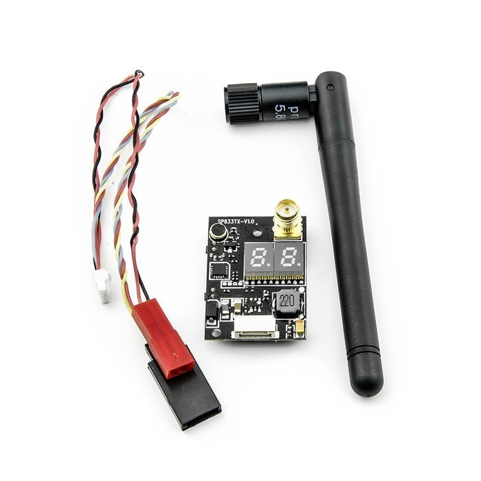 Sinopine SP833 5.8GHz 40CH 600mW Mini FPV Transmitter Double Screen Display FPV Audio Video Transmitter N3