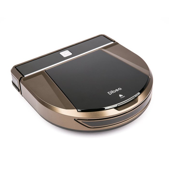 Dibea D900 Rover Robotic Vacuum Cleaner with Wet & Dry Mop for Pet Hair Self Charging, Titanium Brown N5