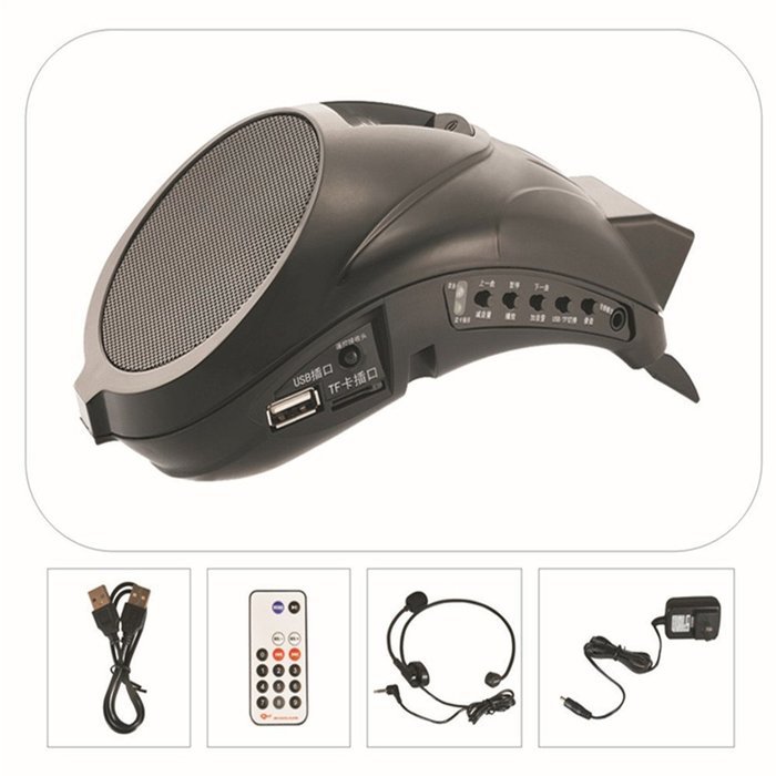 MHONGD Portable Mini Dolphin Waistband Voice Ampilifier Recording Singing Sd Card Player Loudspearke N3
