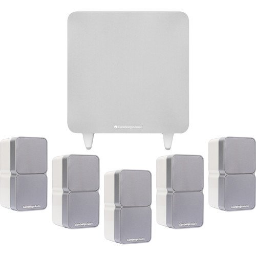 Cambridge Audio Minx Min 22 Speakers and X301 Subwoofer 5.1 System (White)