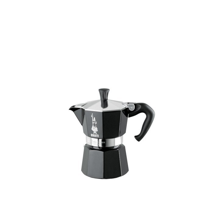 Bialetti: Moka Express 1-Cups BLACK lacquered [ Italian Import ] N2