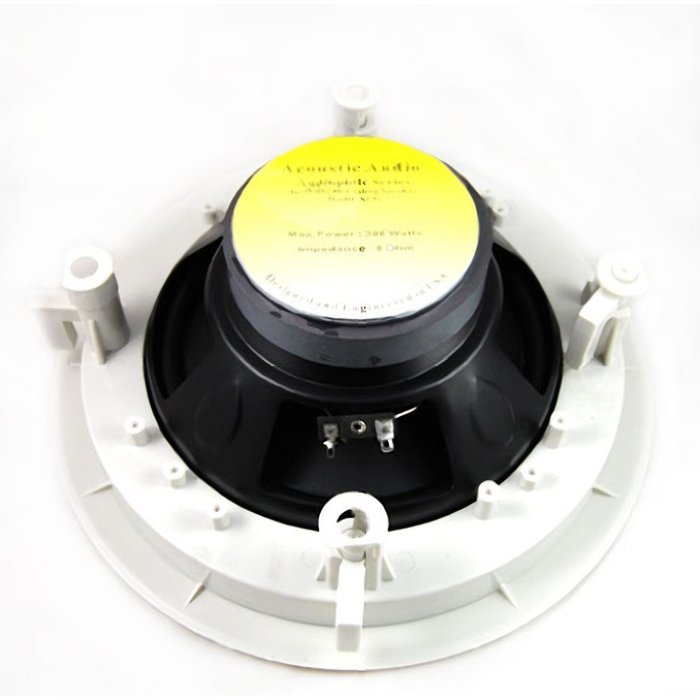 Acoustic Audio SP8c In Ceiling 8" Speaker 2 Pair Pack 2 Way Home Theater 1200 Watt SP8c-2PR N4