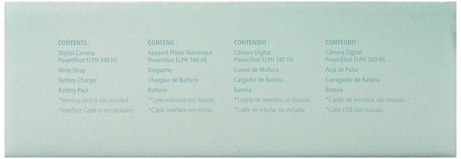 Canon PowerShot ELPH 340 HS 16MP Digital Camera (Silver) N8