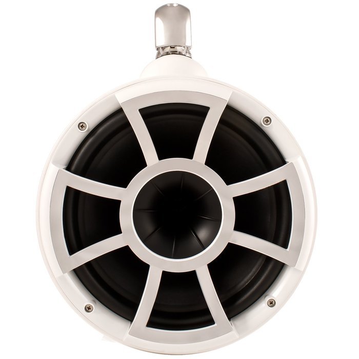 Wet Sounds Revolution Series 10 inch HLCD Wakeboard Tower Speakers - White w/ Swivel Clamp N3