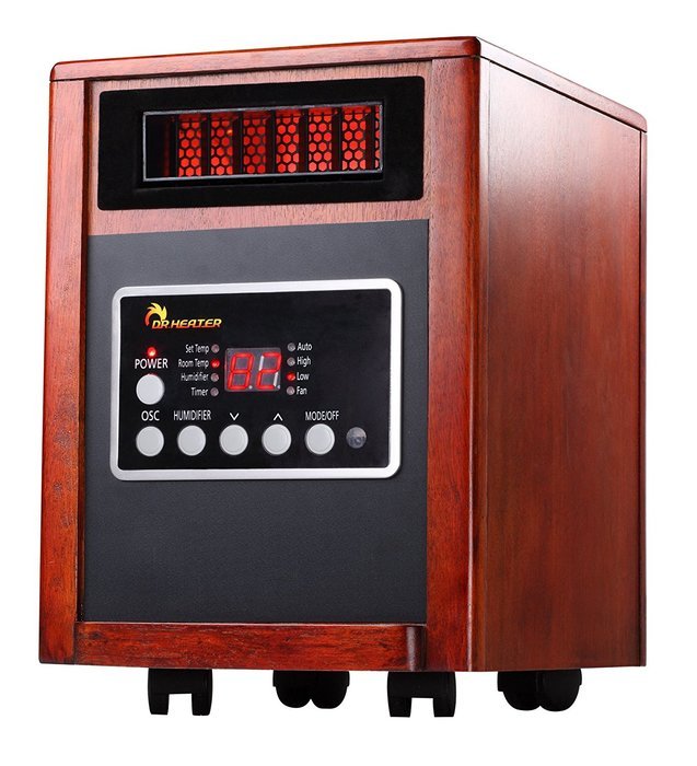 Elite Series 1,500 Watt Portable Electric Infrared Cabinet Heater with Humidifier N3