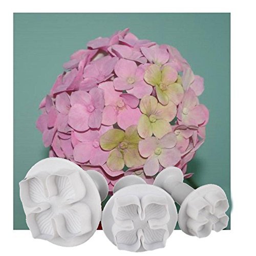 3Pcs Cake Flower Ball Decorate Sugar Sugarcraft Tool Cutter Loaf Fondant Plunger N5