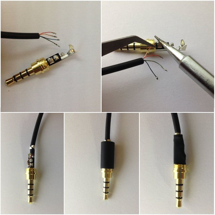 Timibis 6Pcs 4 Pole 3.5mm Male Repair headphone Stereo Jack Plug Metal Audio Soldering & Spring Connector Adaptor...