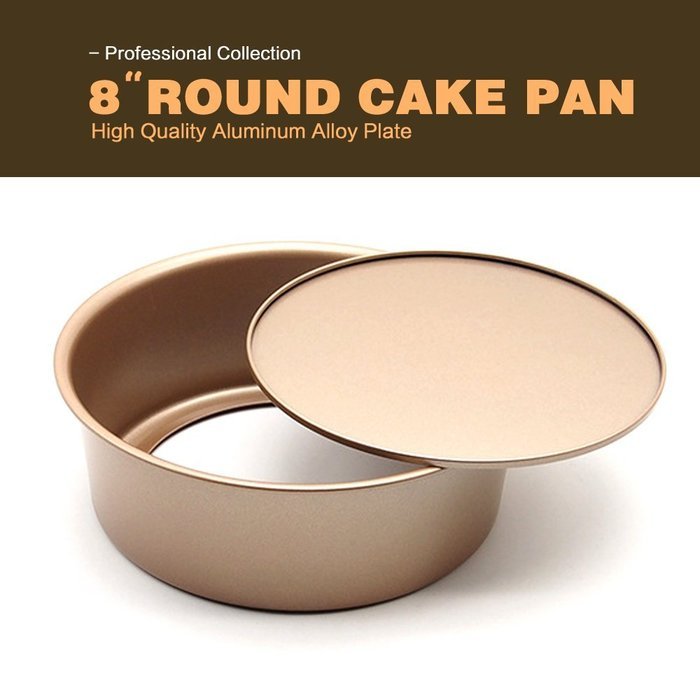 Hiltow Non Stick Round Cheesecake Pan with Removable Bottom ,Heavy-gauge Steel(8 by 3-Inch) N2