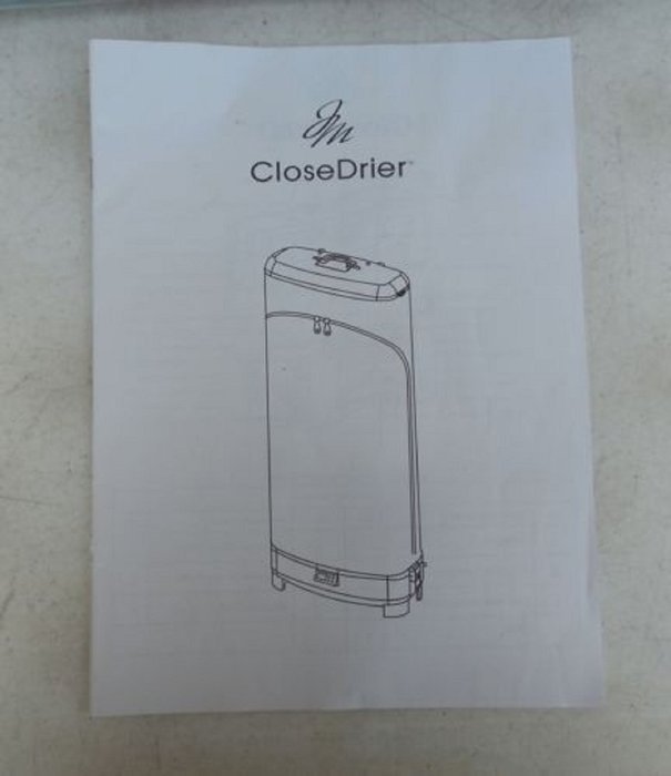 Joy Mangano CloseDrier, Portable Fast-Drying System, Graphite Gray N2