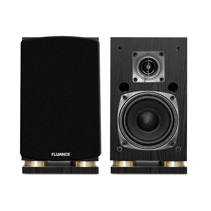 Fluance Classic Elite Series Center Channel & Surround Sound Speakers (Black) N8