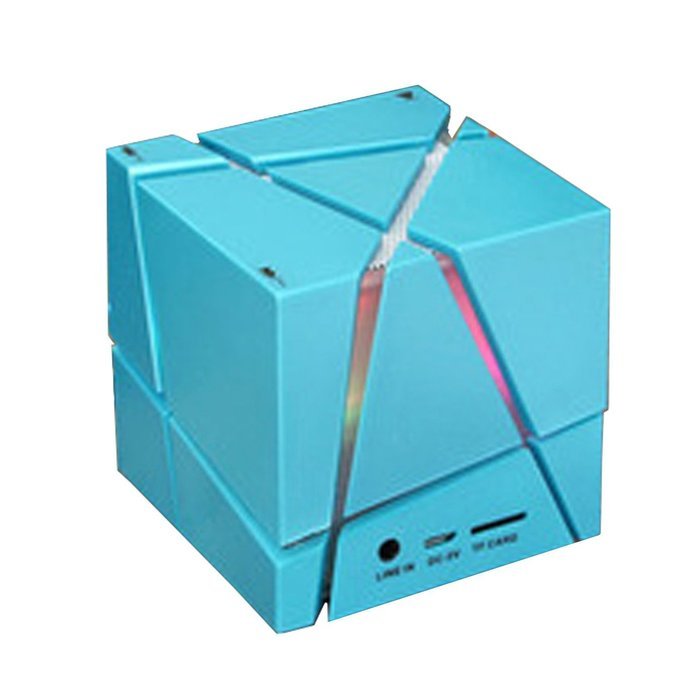 Truewon Rubik's Cube Subwoofer Magic Bluetooth Speaker Blue