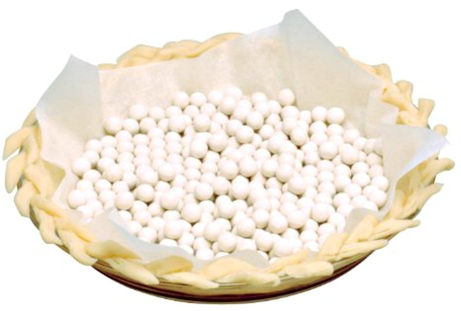 Non stick pie crust shield and ceramic pie weights baking set n2 free