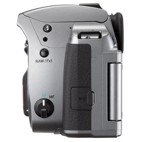 Pentax K-70 24MP FHD Digital SLR Camera Body Silver - Bundle w/32GB SDHC U3 Card, Holster Case, Spare Battery,... N4