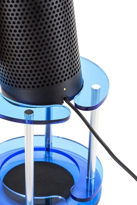 Speaker Stand for Amazon Echo, UE Boom and Other Models - Protect and Stabilize Alexa by Wasserstein (Bamboo) N14