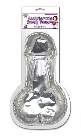 Bachelorette party disposable pecker cake pans - pack of 2 (Pack Of 2)