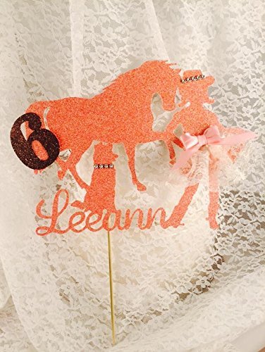 Cowgirl Horse Dog Cake Topper N5