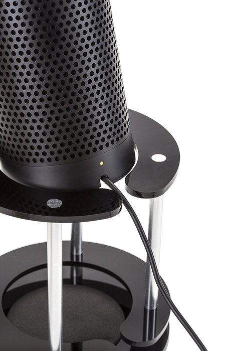 Speaker Stand for Amazon Echo, UE Boom and Other Models - Protect and Stabilize Alexa by Wasserstein (Bamboo) N17